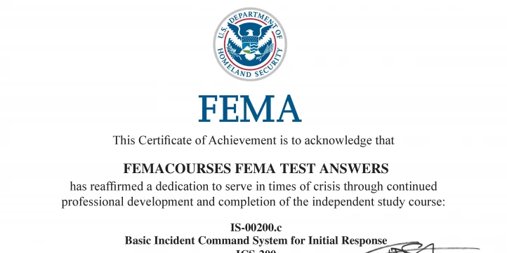 FEMA IS 200.C ANSWERS