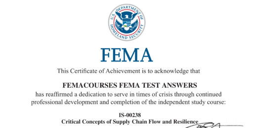 FEMA IS 238 ANSWERS